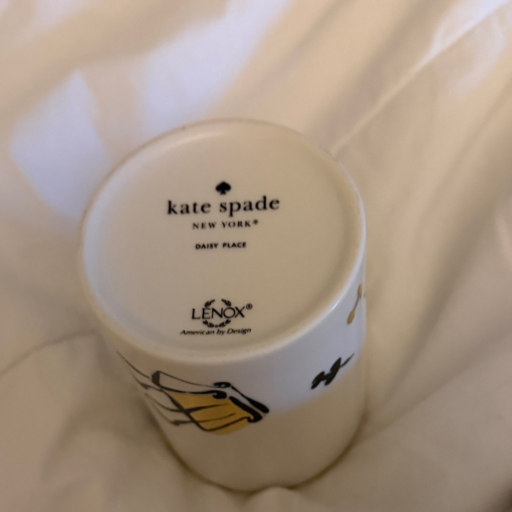 kate spade Black and Brown Pencil Design Pencil Ceramic Mug - Picture 2 of 4